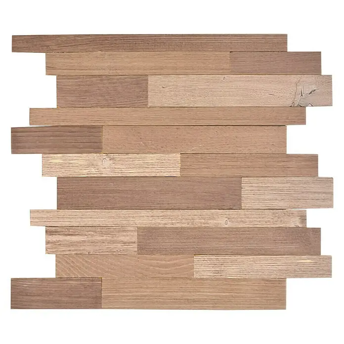 Selbstklebemosaik Woodland SWM PW1 - 30 x 30 cm, Holz, Braun/Beige - Vorderansicht