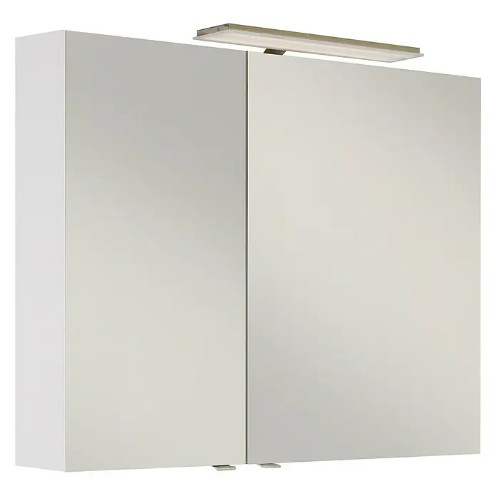 Camargue Flow LED-Spiegelschrank - B x H: 100 x 68,2 cm, Mit Beleuchtung, Holz