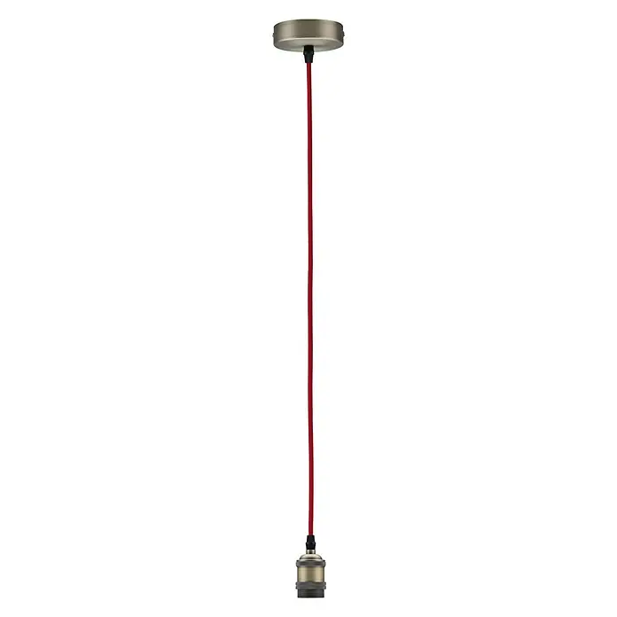 Paulmann Neordic Pendelleuchte Eldar - 20 W, Rot, Höhe: 200 cm - Vorderansicht