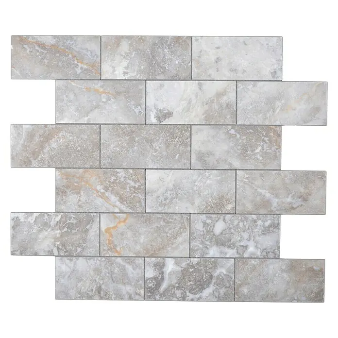 Selbstklebemosaik SAM 4SW18TG - 29,5 x 29 cm, Vinyl, Grau - Vorderansicht