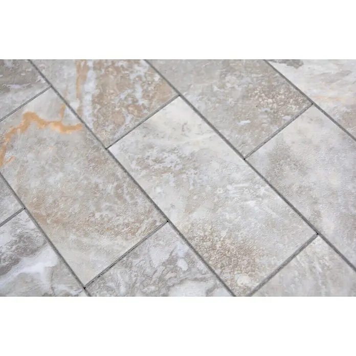 Selbstklebemosaik SAM 4SW18TG - 29,5 x 29 cm, Vinyl, Grau - Detailaufnahme