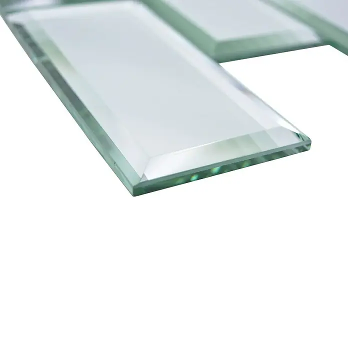 Mosaikfliese Mirror Metro XSPM 07 - 29,8 x 29,8 cm, Transparent, Glänzend - Detailaufnahme