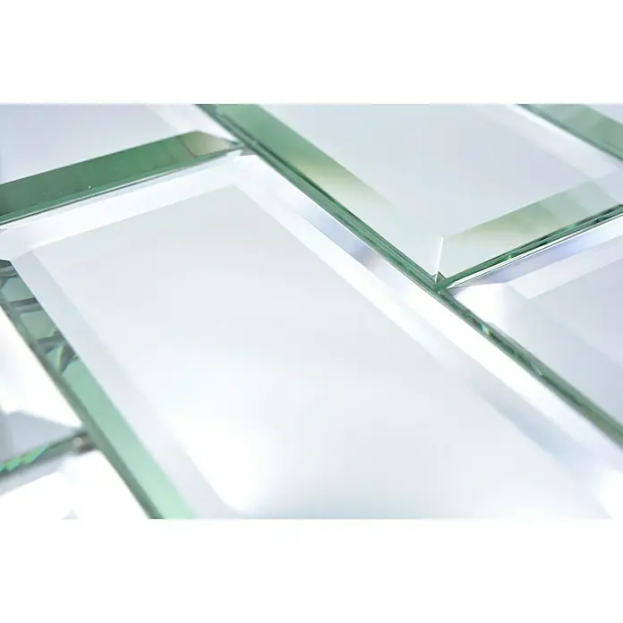 Mosaikfliese Mirror Metro XSPM 07 - 29,8 x 29,8 cm, Transparent, Glänzend - Detailaufnahme
