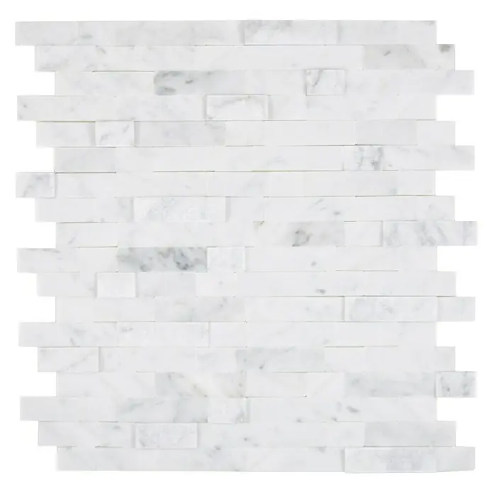 Selbstklebemosaik SAM 4NM22 - 30 x 27,5 cm, Naturstein, Weiß - Vorderansicht