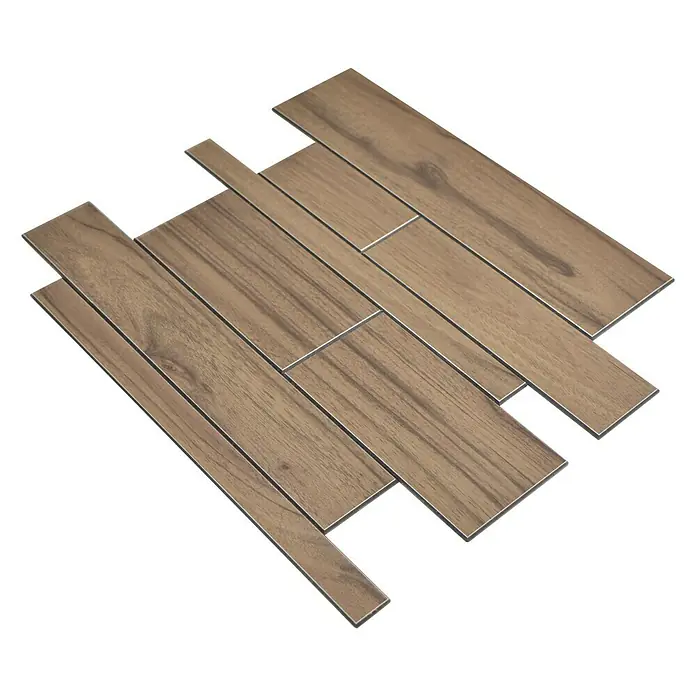 Selbstklebemosaik SAM 4GV52WDL - 30 x 30 cm, Metall, Braun - Ansicht von oben