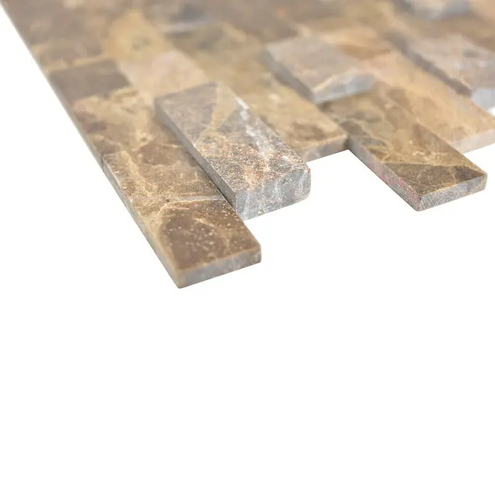 Selbstklebemosaik SAM 4NM52 - 30 x 27,5 cm, Naturstein, Braun - Detailaufnahme