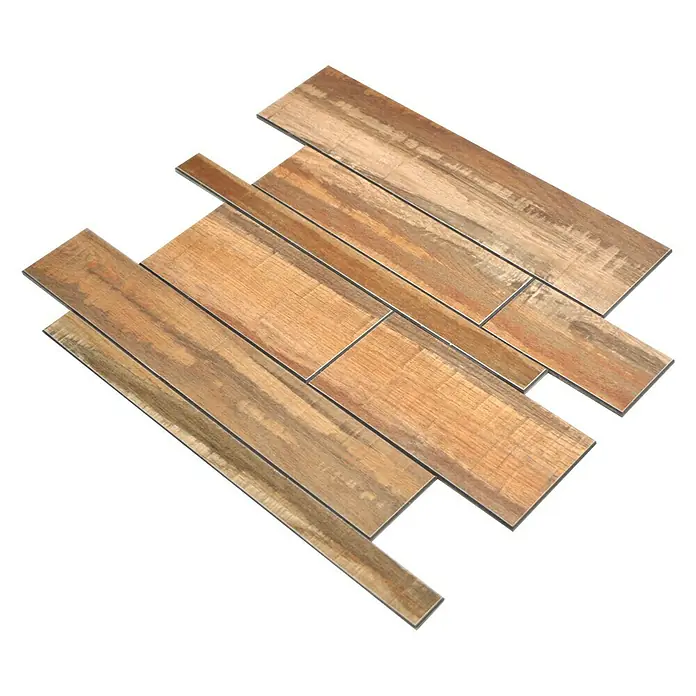 Selbstklebemosaik SAM 4GV58WRS - 30 x 30 cm, Metall, Braun - Ansicht von oben