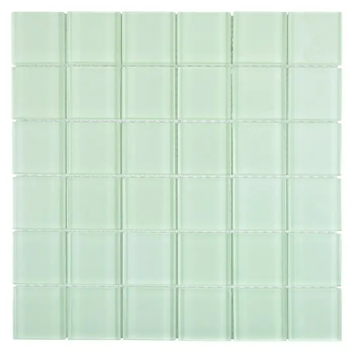 Mosaikfliese Quadrat Crystal XCM 8SE29F - 30 x 30 cm, Blau, Glänzend - Vorderansicht