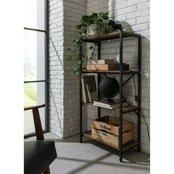 Scan Trend Regal Industrial - L x B x H: 32 x 60 x 120 cm, Anzahl Böden: 4 Stk., Traglast: 25 kg/Boden