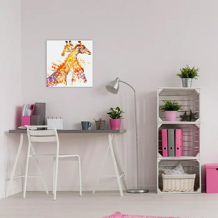 Póster Jirafa - Animales, An x Al: 30 x 30 cm
