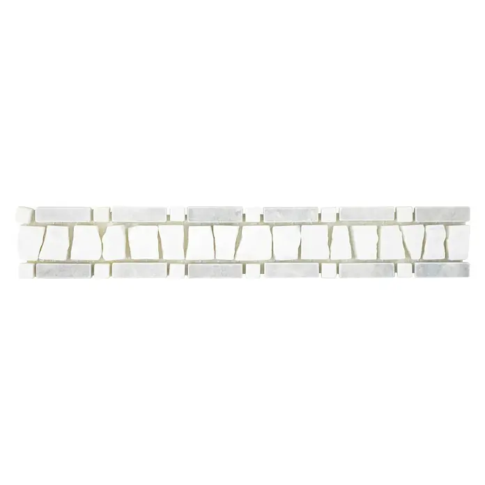 Listello Ladder BO LA GW03 - 30 x 5 cm, Grijs/Wit, Mat - Top-down weergave