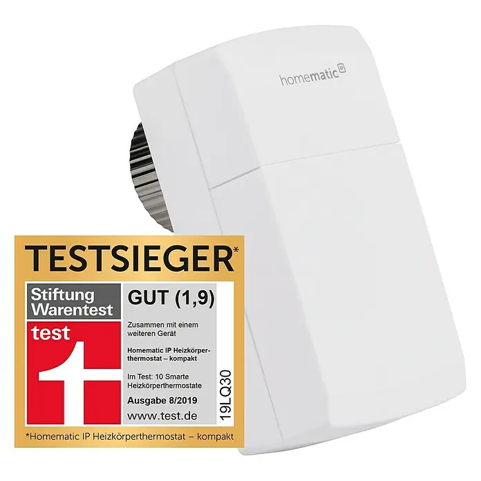 Homematic IP Heizkörper-Thermostat HmIP-eTRV-C - Batteriebetrieben, 4,8 x 5,1 x 9,8 cm