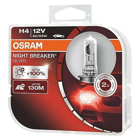 Osram  Halogeenkoplamp Night Breaker Silver H4