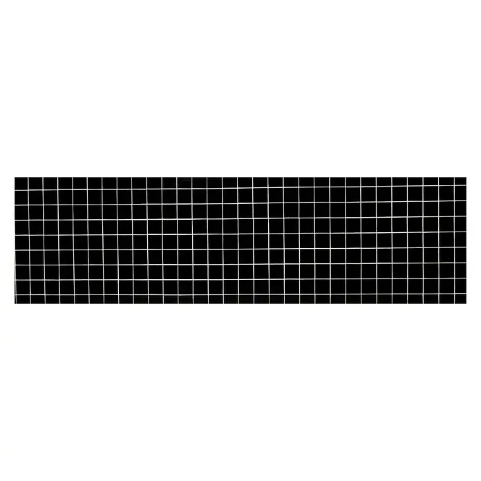 Mosaikfliese Quadrat Uni CD 192 - 29,8 x 29,8 cm, Schwarz, Matt - Vorderansicht