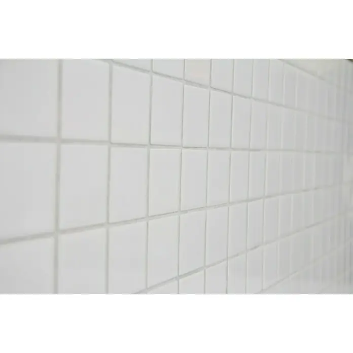 Mosaikfliese Quadrat Uni CD 102 - 29,8 x 29,8 cm, Weiß, Glänzend - Detailaufnahme