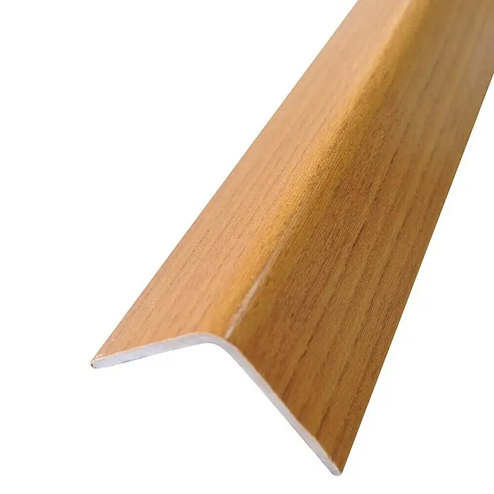 Rufete Perfil de esquina adhesivo de PVC Cerezo - 2,6 m x 25 mm x 25 mm