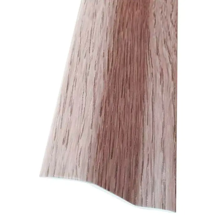 Rufete Perfil de desnivel Roble Blanco - 1 m x 37 mm x 11 mm, PVC, Decorativa