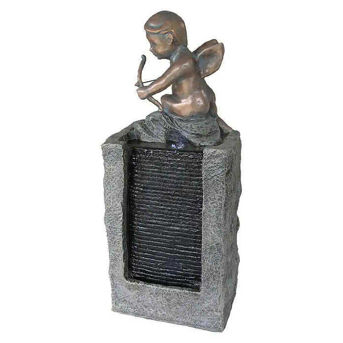 Silex Kunststeinbrunnen Schütze - 34 x 24 x 76,5 cm - Vorderansicht