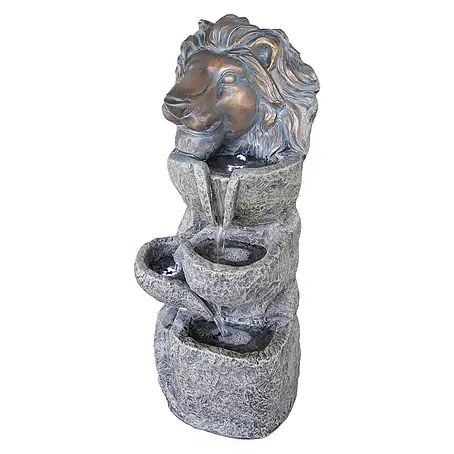 Silex  Kunststeinbrunnen Löwe