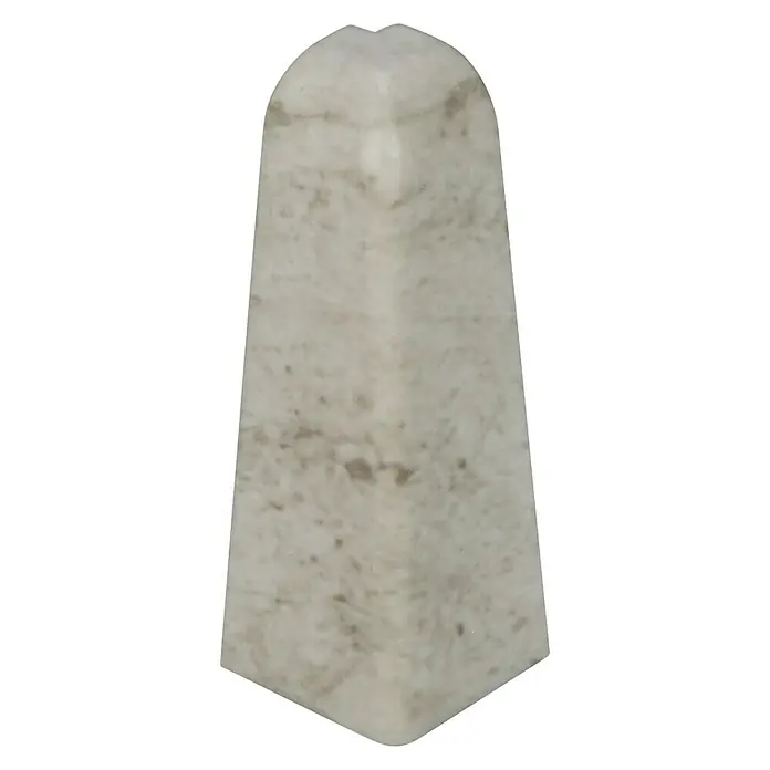 Egger Außenecke - Stein Weiß, 2 Stk., Passend für: Egger Sockelleisten 17 x 60 mm