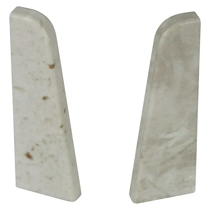 Egger Endkappe - Stein Weiß, 2 Stk., Passend für: Egger Sockelleisten 17 x 60 mm