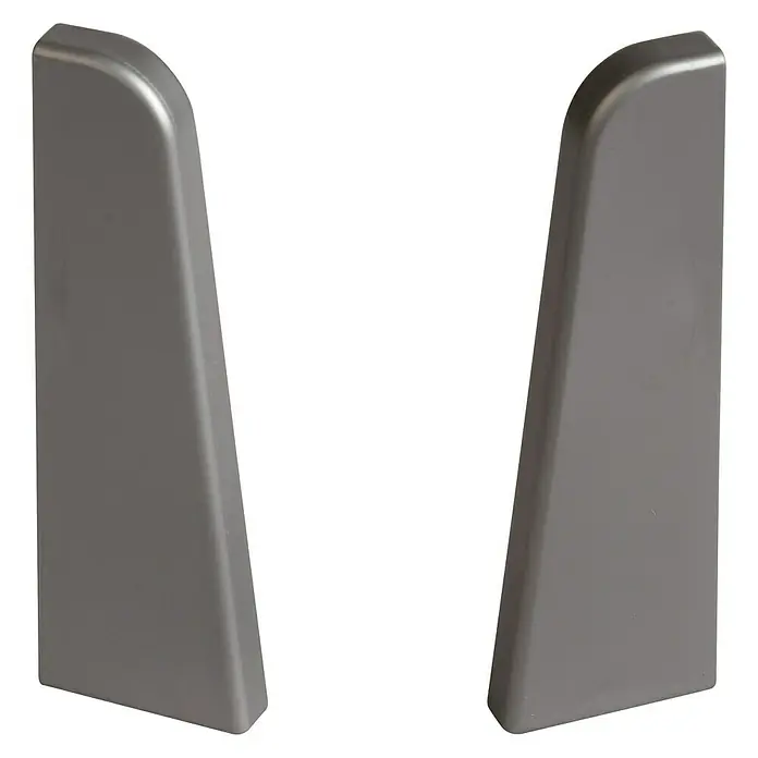 Egger Endkappe - Silber, 2 Stk., Passend für: Egger Sockelleisten 17 x 60 mm