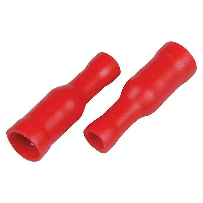 Cartrend Rundsteckhülse - 20 Stk., Querschnitt: 0,25 - 1,5 mm², Rot - Ansicht von oben