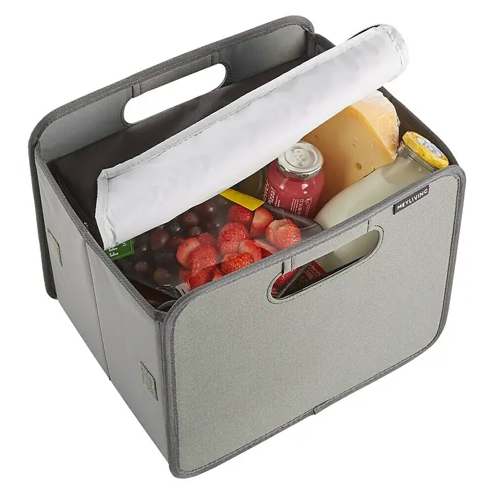 Meyliving Kühltasche - L x B x H: 30 x 25 x 20 cm, Schwarz - Vorderansicht