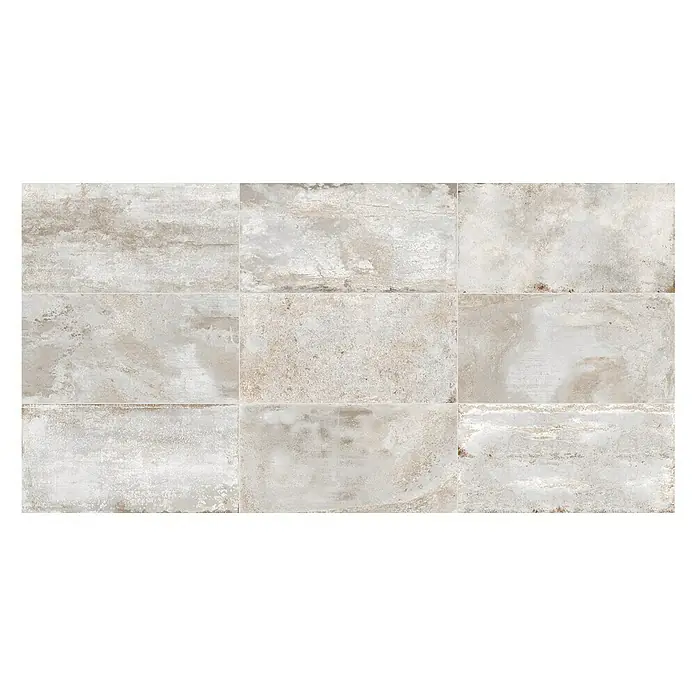Porculanska pločica Flatiron - 60 x 120 cm, Bijele boje, Mat - Pogled sprijeda