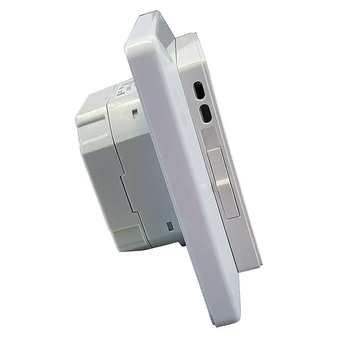 Thermostat Smart Home E-Power WLAN - Passend für: E-Power Fußbodenheizung, Smarte Steuerung: App, WLAN - Linke Seitenansicht