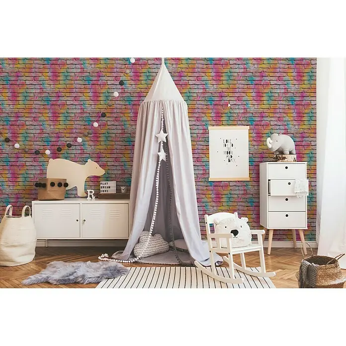 AS Creation Boys And Girls 6 Vliestapete - Bunt, Steinoptik, 10,05 x 0,53 m - Stimmungsaufnahme