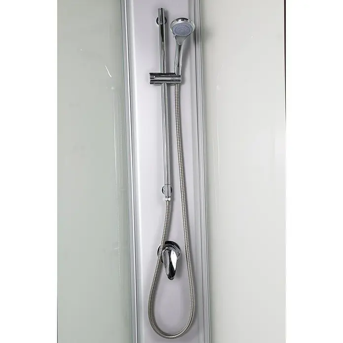 Sanotechnik Komplettdusche Rio - L x B x H: 90 x 90 x 203 cm, Weiß/Schwarz