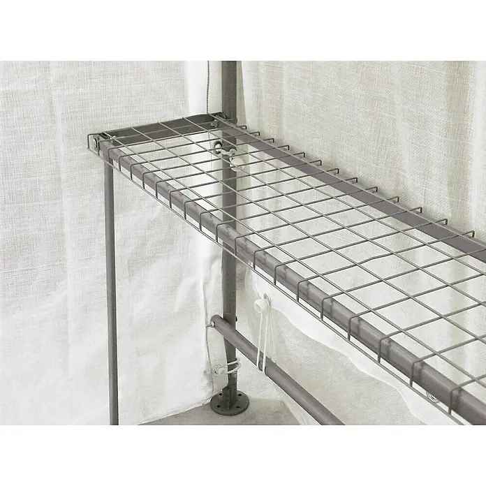 ShelterLogic Folien-Gewächshaus - 240 x 180 x 200 cm, Aluminium - Detailaufnahme