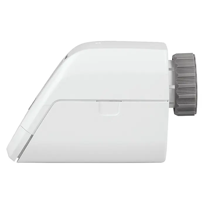 Homematic IP Heizkörper-Thermostat Basic - Ventilanschluss: M30 x 1,5 mm, Batteriebetrieben, 102 x 57 x 68 mm - Linke Seitenansicht