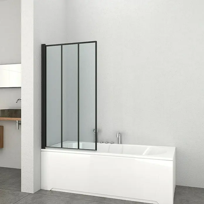 Sanotechnik Pregrada za kadu - 1-dij., 80 x 140 cm, Prozirno staklo