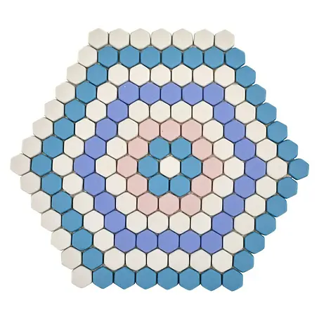 Mosaikfliese Hexagon CUBA HX9M