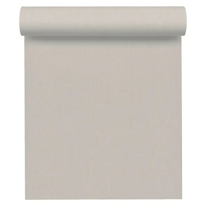 AS Creation Flavour Vliestapete I - Taupe, Uni, 10,05 x 0,53 m - Vorderansicht