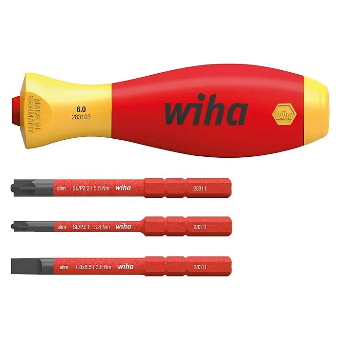 Wiha Schraubendreher-Set SoftFinish slimVario electric - 4 -tlg.