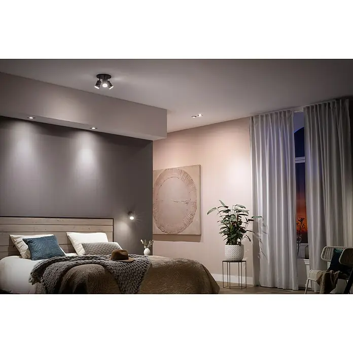 Philips Hue LED-Leuchtmittel White Ambiance - GU10, 5 W, Einstellbare Farbtemperatur, Dimmbar, 1 Stk. - Anwendungsbeispiel