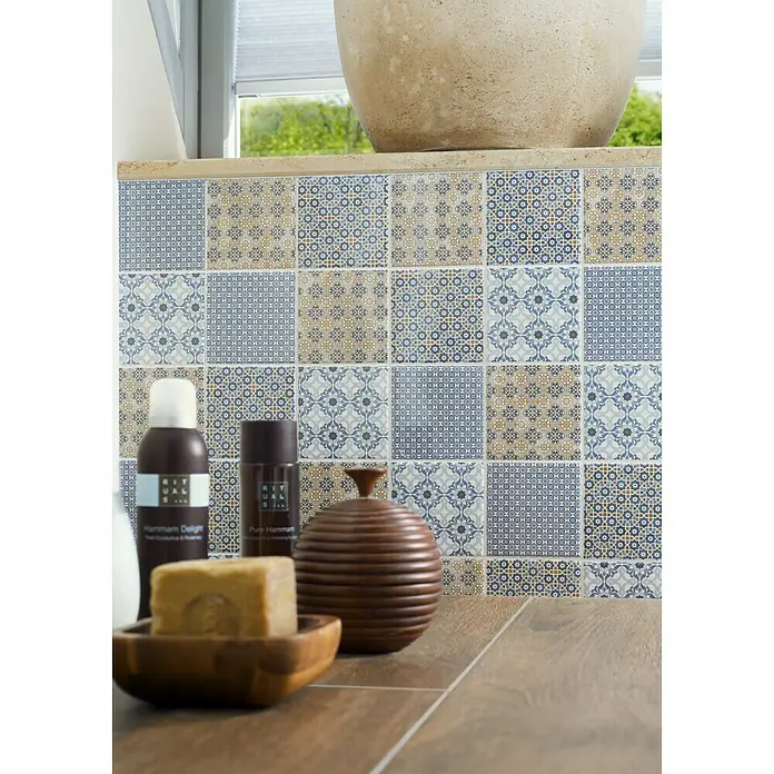 Mosaikfliese Quadrat Classico Mix - 29,8 x 29,8 cm, Mehrfarbig, Glänzend