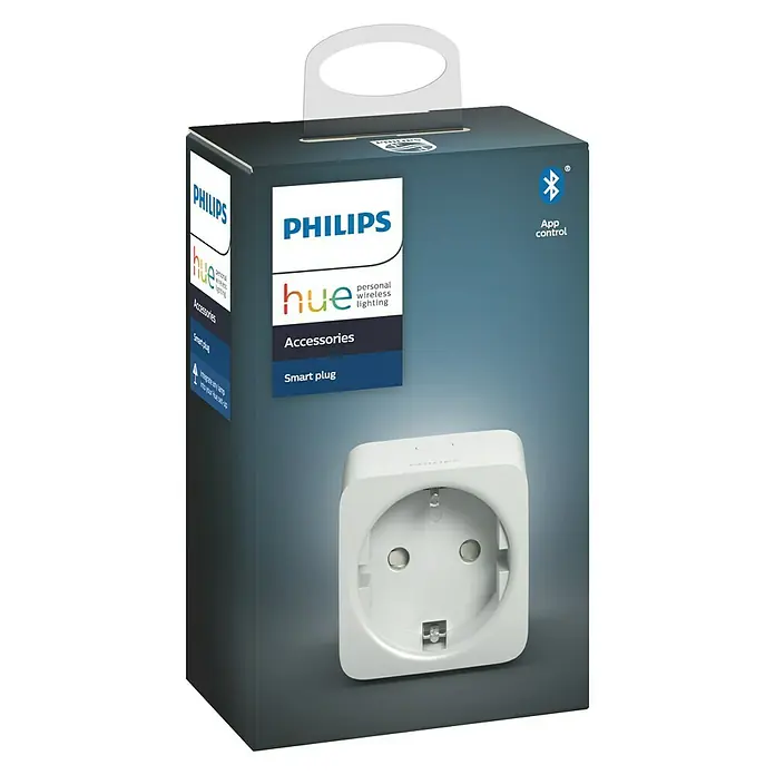 Philips Hue Funksteckdose Plug - Weiß, Max. Anschlussleistung: 2.300 W - Vorderansicht