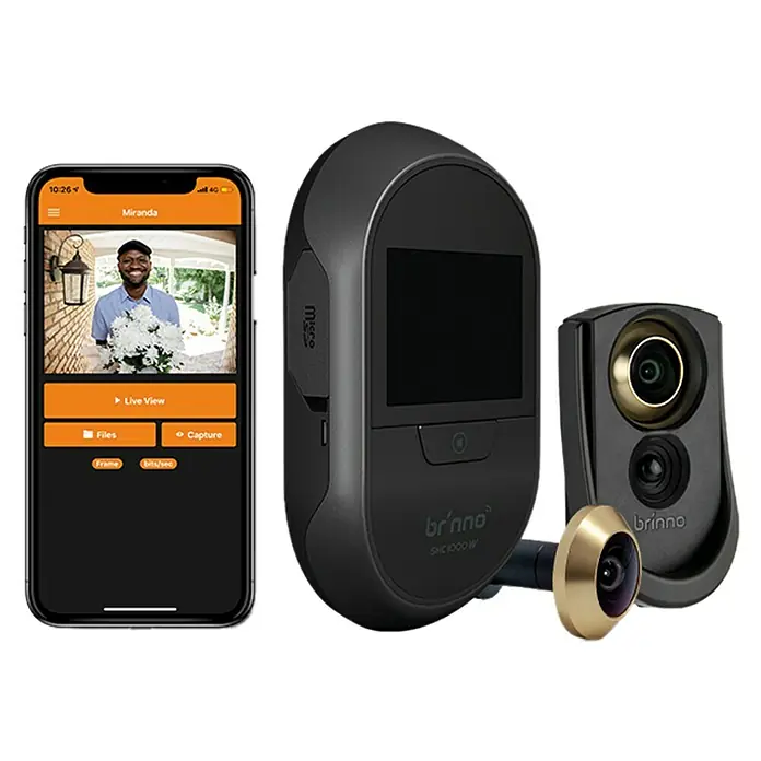Brinno Bewegungsmelder MAS 200D - Passend für: Brinno Digitaler Türspion SHC 1000, 6 Komponenten, Erfassungsreichweite: 4 m, Erfassungswinkel: 90 ° - Vorderansicht