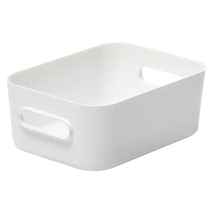 SmartStore Aufbewahrungsbox Compact - L x B x H: 20 x 14 x 7,5 cm, Kunststoff, Weiß