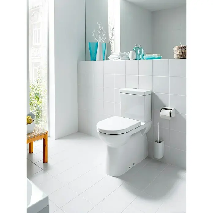 Laufen Pro Stand-WC - Mit Spülrand, Spülform: Tief, WC Abgang: Waagerecht, Weiß