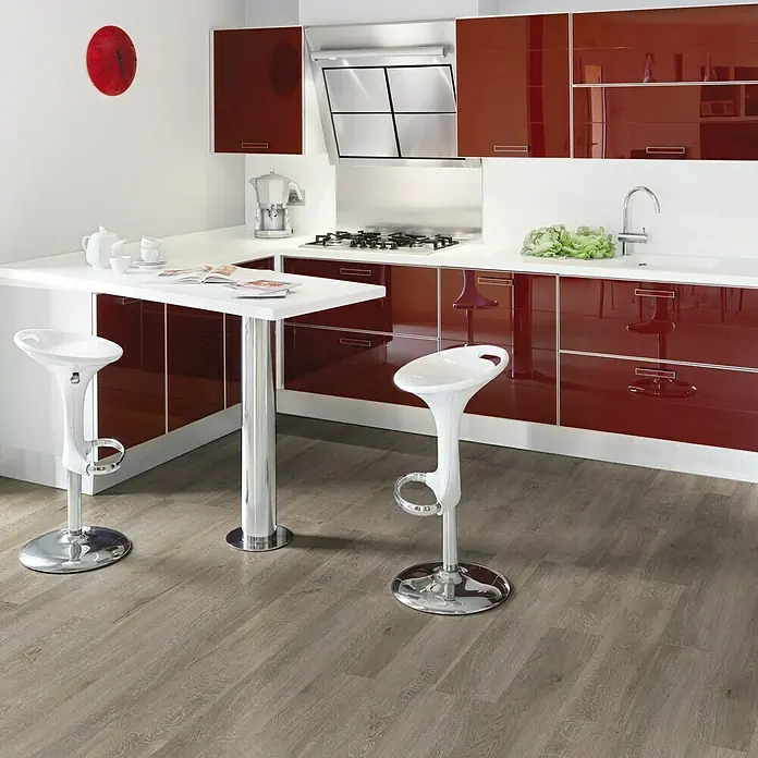 b!design Uzorak Clic Eiche Colonial Grau - 190 x 200 x 3 mm, Rustikalni pod - Živopisni prikaz