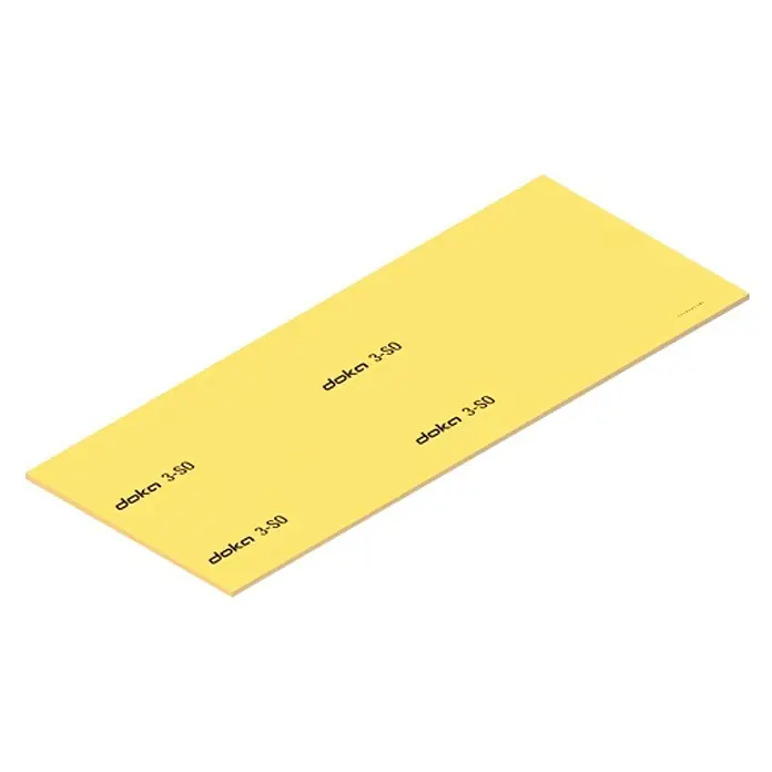 Doka Schalungsplatte 3-SO - L x B x S: 250 x 100 x 2,7 cm, Fichte, Imprägniert, Gelb