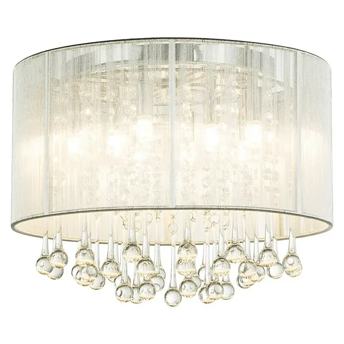 Globo Sierra LED-Deckenleuchte rund - 24 W, Warmweiß - Vorderansicht