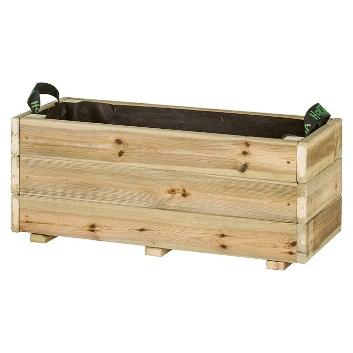 Macetero para plantas Ghio Kd - L x An x Al: 70 x 30 x 30 cm, Natural