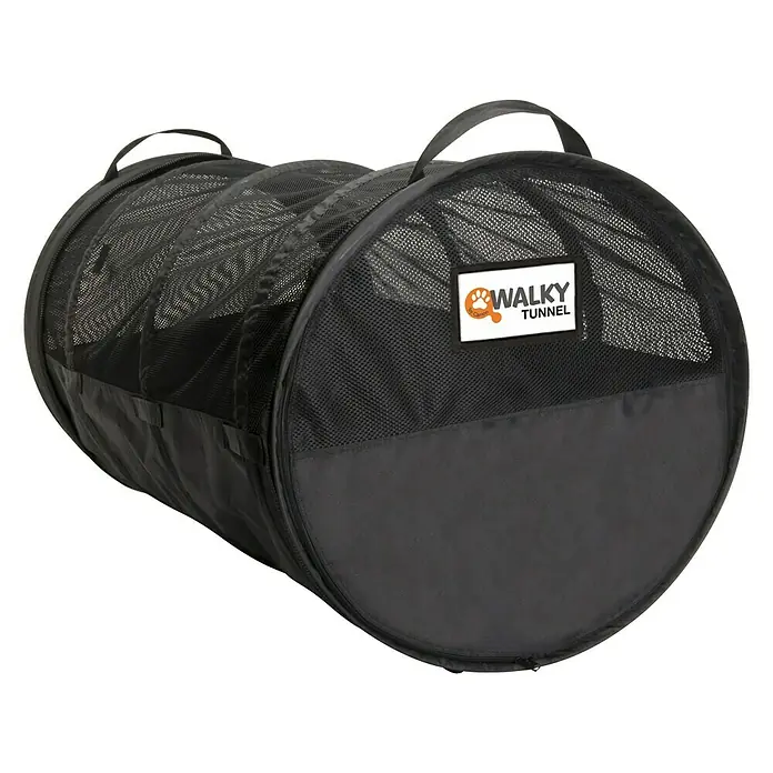 Dobar Transporttasche Walky Tunnel - 120 x 60 x 60 cm, Schwarz, Geeignet für: Kleine bis mittelgroße Haustiere - Vorderansicht