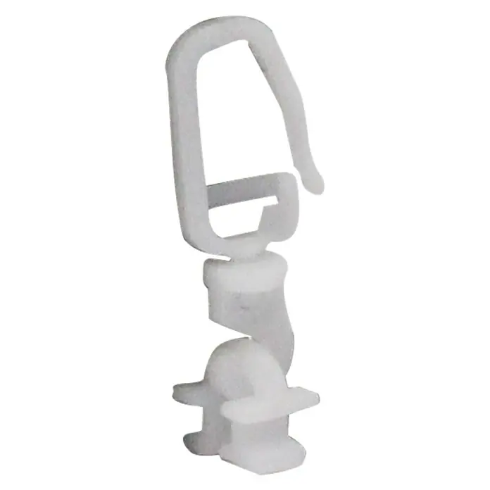Expo Ambiente Klickgleiter Dreh - Weiß, Passend für: Garnituren Ø 16 - 28 mm/18 x 18 mm , 20 Stk. - Vorderansicht